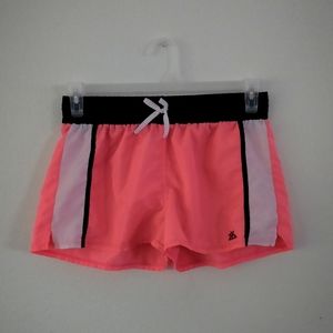 Neon pink swim shorts